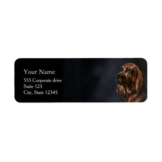 Pet Portrait Painting Return Address Labels (Voorkant)