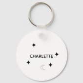 Pet Portrait Sleutelhanger, Gepersonaliseerde hond Sleutelhanger (Voorkant)