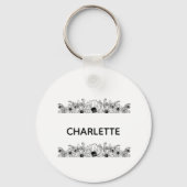 Pet Portrait Sleutelhanger, Gepersonaliseerde hond Sleutelhanger (Voorkant)