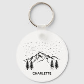 Pet Portrait Sleutelhanger, Gepersonaliseerde hond Sleutelhanger (Voorkant)