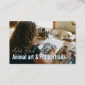 Pet Portraits Service  Visitekaartje (Voorkant)