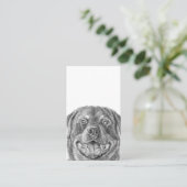 Pet Portret Art QR-code Visitekaartje (Staand voorkant)