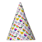 Pet Pride Hearts Party Feesthoedjes (Rechts)