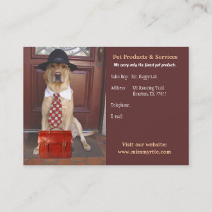 Pet-producten en -services visitekaartje