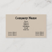 Pet Products & Services Visitekaartje (Achterkant)