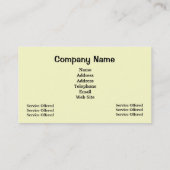 Pet Products & Services Visitekaartje (Achterkant)