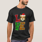 Pet Pset Kerstmis Corgi T-shirt (Voorkant)