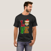 Pet Pset Kerstmis Corgi T-shirt (Voorkant volledig)