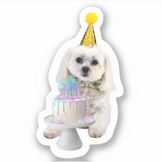 Pet Pup Vinyl Sticker (Voorkant)