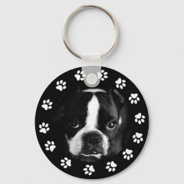 Pet Puppy Dog Foto's Aangepaste pagina Sleutelhanger