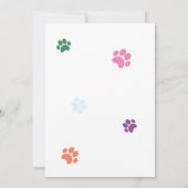 Pet Puppy Hond Verjaardag Pawty Kaart (Achterkant)