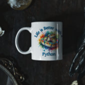 Pet Python Pet lover Koffie Drinker Reptiel Koffiemok