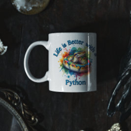Pet Python Pet lover Koffie Drinker Reptiel Koffiemok