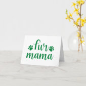 Pet Quote: Bont Mama - Green Design BLANK Kaart (Gele Bloem)