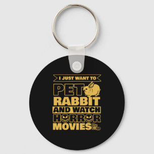 Pet Rabbit and Watch Halloween Sleutelhanger