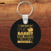 Pet Rabbit and Watch Halloween Sleutelhanger (Voorkant)