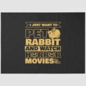 Pet Rabbit and Watch Halloween Tissuepapier (Voorkant)