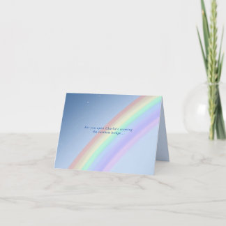 Pet Rainbow Bridge - Aangepaste sympathiekaart Kaart