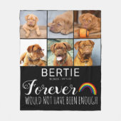 Pet Rainbow Bridge Foto Collage Keepomwille Fleece Deken (Voorkant)