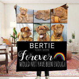 Pet Rainbow Bridge Foto Collage Keepomwille Fleece Deken
