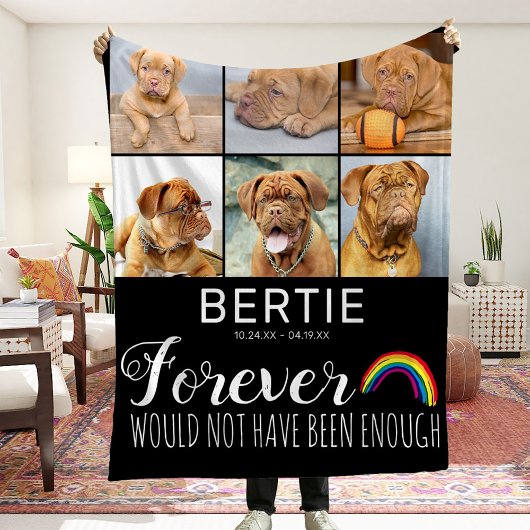 Pet Rainbow Bridge Foto Collage Keepomwille Fleece Deken