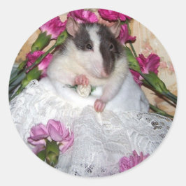 Pet Rat Bride Trudy Stickers