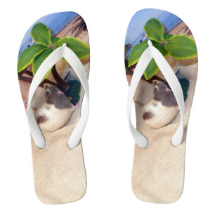 Pet Rat de heer Bean bij het strand Teenslipper Teenslippers