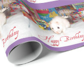 Pet Rat, Marta, Birthday Wrapping Paper Cadeaupapier (Rol Hoek)