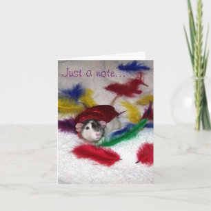 Pet Rat Oreo Note Card Notitiekaartje