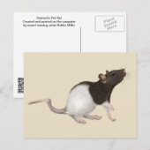 Pet Rat Painting Briefkaart (Voorkant / Achterkant)