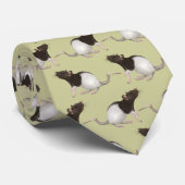 Pet Rat Painting Stropdas (Opgerold)