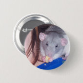 Pet Rat Pinback Button (Voorkant /achterkant)