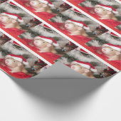 Pet rat Santa Birch Holiday Wrapping Paper Cadeaupapier (Hoek)