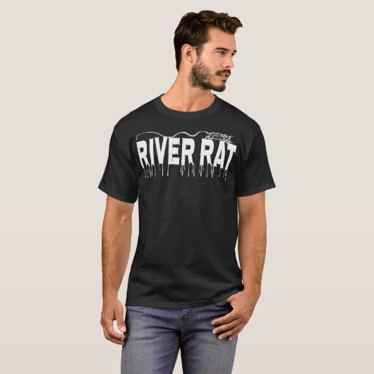 Pet Rat Shirt Rivierrat (Voorkant volledig)