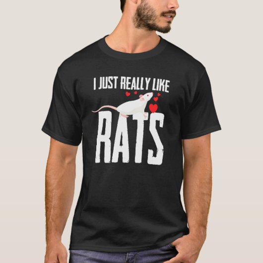 Pet Rat Slogan 2 T-shirt (Voorkant)