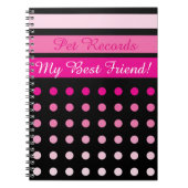 Pet Records boek Notitieboek (Voorkant)