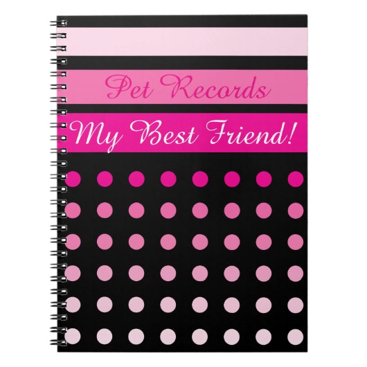 Pet Records boek Notitieboek (Voorkant)