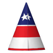 Pet Red White en Blue van de Amerikaanse vlaggenpa Feesthoedjes (Achterkant)