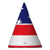 Pet Red White en Blue van de Amerikaanse vlaggenpa Feesthoedjes (Rechts)