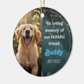 Pet Rememberance Keramisch Ornament (Links)