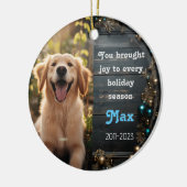 Pet Rememberance Keramisch Ornament (Links)