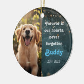 Pet Rememberance Keramisch Ornament (Links)