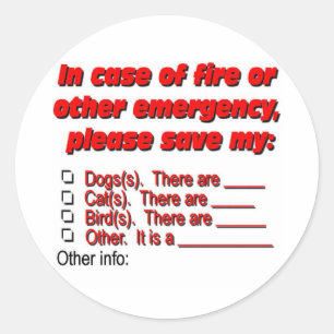 Pet Rescue Ronde Sticker