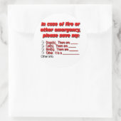 Pet Rescue Ronde Sticker (Tas)