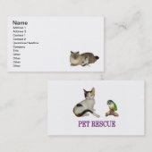Pet Rescue Visitekaartje (Voorkant / Achterkant)