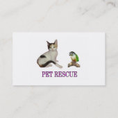 Pet Rescue Visitekaartje (Achterkant)
