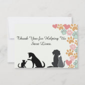 Pet Rescue Waardering supporters Bedankkaart (Voorkant)