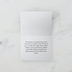 Pet Rescue Waardering supporters Bedankkaart