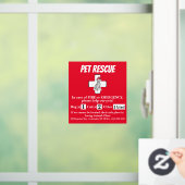 Pet Rescue Window Cling Raamsticker (Huis)