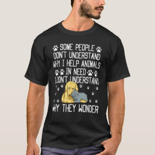 Pet Rescuer ter bevordering van katten die honden T-shirt